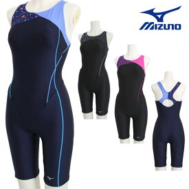 ミズノ MIZUNO 別注オリジナル フィットネス水着 レディース オールインワン スパッツ STROKE ONE パッド付き N2JGB832