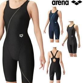 アリーナ ARENA フィットネス水着 レディース スパッツ オープンバック・ハーフレッグ パッド付き AQUA EXA ジオダイヤWR LAR-4202W
