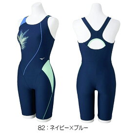 【お買い物マラソン期間中P5倍★11/11 1:59迄】ミズノ MIZUNO フィットネス水着 レディース STROKE ONEオールインワン パッド付き 2025年春夏モデル N2JGC310