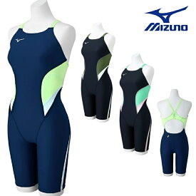 ミズノ MIZUNO 競泳水着 練習用水着 レディース エクサースーツ ハーフスーツ オールインワン EXER SUITS U-Fit 競泳練習水着 N2MGB764