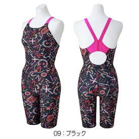 ミズノ MIZUNO 競泳水着 練習用水着 レディース エクサースーツ ハーフスーツ オールインワン EXER SUITS U-Fit 競泳練習水着 2025年春夏モデル N2MGC785
