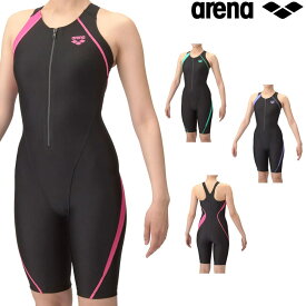 アリーナ ARENA フィットネス水着 レディース フィットネスワンピーススパッツ Yバック ハーフレッグ 差し込みパッド オールインワン パッド付き AQUA EXA ダブルエステルWR 2025年春夏モデル AS5SWF04L