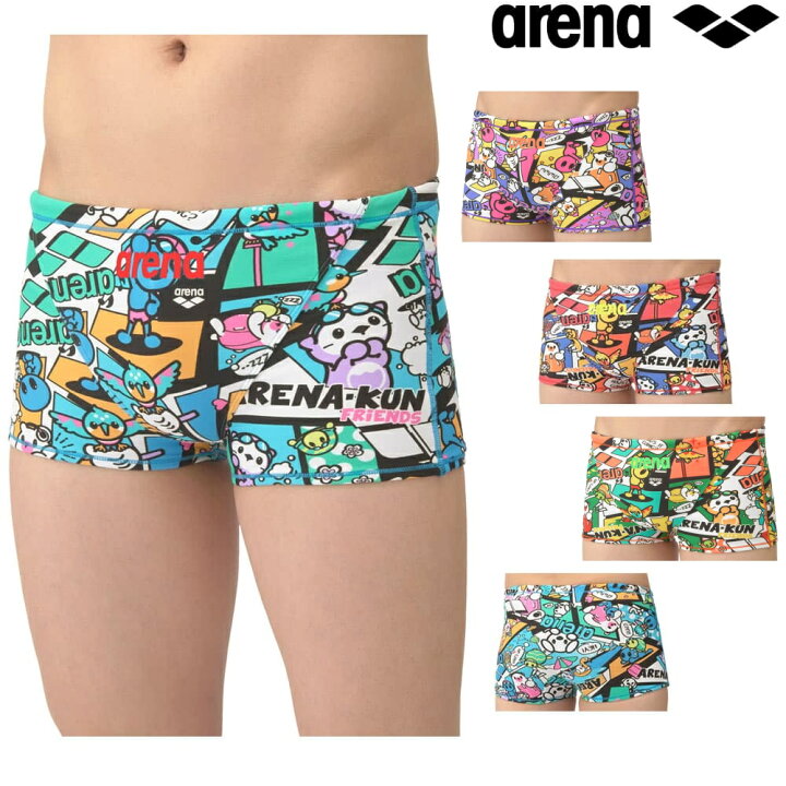 【全品ポイント３倍+最大2000円OFFクーポン】<BR>アリーナ arena メンズ 競泳水着 練習用 ハーフレッグ タフスキンE AS5SWM19M