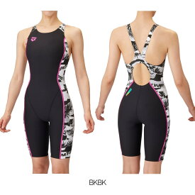 アリーナ ARENA 競泳水着 練習用水着 レディース トレーニングワンピーススパッツ オープンバック ハーフレッグ オールインワン タフスーツ タフスキンE 競泳練習水着 2025年春夏モデル AS5SWM28L