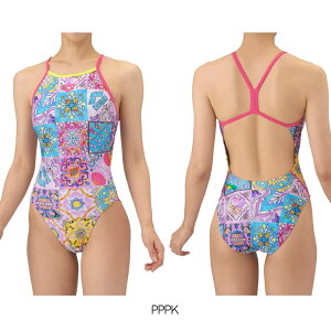 アリーナ ARENA 競泳水着 練習用水着 レディース トレーニングワンピース オープンバック タフスーツ タフスキンT2E 競泳練習水着 2025年秋冬モデル FUSION COLORS AS5FWM20L