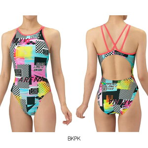 アリーナ ARENA 競泳水着 練習用水着 レディース トレーニングワンピース オープンバック ダブルストラップ タフスーツ タフスキンT2E 競泳練習水着 2025年秋冬モデル AS5FWM22L