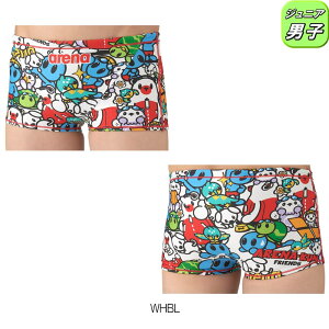 アリーナ ARENA 競泳水着 練習用水着 ジュニア男子 トレーニングスパッツ ショートレッグ タフスーツ アリーナ君 タフスキンT2E 競泳練習水着 2025年秋冬モデル AS5FWM41B