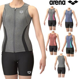 アリーナ ARENA フィットネス水着 レディース フィットネスセパレーツ カバーバック ミドルレッグ 差し込みパッド パッド付き モク2Way AS5SWF42L