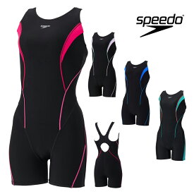 スピード SPEEDO フィットネス水着 レディース フィールアップルースンハーフニースキン オールインワン Ultra Stretch 0 パッド付き SFW12561