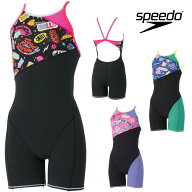 スピード SPEEDO 競泳水着 練習用水着 レディース カラフルアイコンズターンズショートニースキン ENDURA…