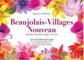 瓶[2019]ボジョレー・ヴィラージュ・ヌーヴォー(カーヴ・デュ・シャトー・デ・ロージュ）Beaujolais　Villages　Nouveau（Cave du Chateau des Loges)