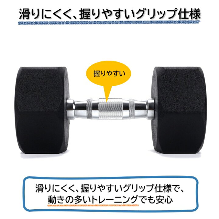 楽天市場】HEXダンベル 3kg 5kg 7.5kg 10kg 12.5kg 15kg 20kg（六角 