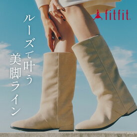 【サイズ交換送料無料】 歩きやすい 痛くない fitfit 撥水ストレートハーフブーツ コンフォートシューズ レディース おしゃれ ブーツ 疲れない 走れる 柔らかい 靴 フィットフィット 外反母趾