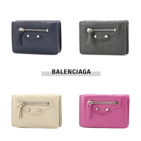 【3月30日-4月1日限定★クーポン配布中】バレンシアガ BALENCIAGA 折財布 CLASSIC三折ミニ 477455D940N　　フィットハウス