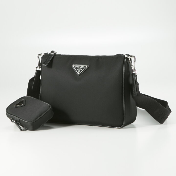 楽天市場】プラダ PRADA ショルダーバッグ ReNylon+SAFFIANO 横型  