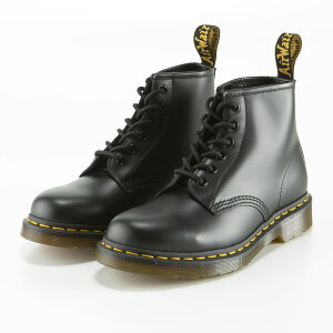 ドクターマーチン 101 SMOOTH LEATHER LACE UP BOOTS BLACK SMOOTH 