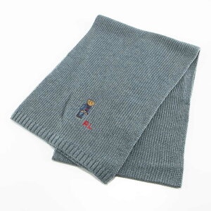 yubNtCf[Ԓ|Cg10{z|t[ POLO RALPH LAUREN }t[ solid denim bear scarf 31.5×185 PC1034@@tBbgnEX
