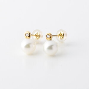 �V�F���[�N���� cheriecrin �s�A�X K18YG �����Y�p�[��+�_�C��0.02ct MCPP-0003�@�@�t�B�b�g�n�E�X