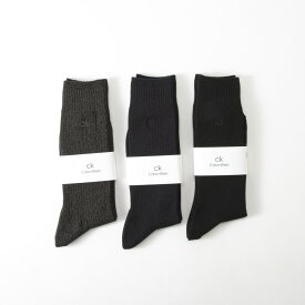 カルバンクライン Calvin Klein 靴下 ワンポイントリブソックス 2542-100　　フィットハウス