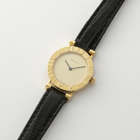 【ヴィンテージ・中古】ティファニー TIFFANY 腕時計 アトラス K18YG レザーベルトLウォッチ L0630　　フィットハウス