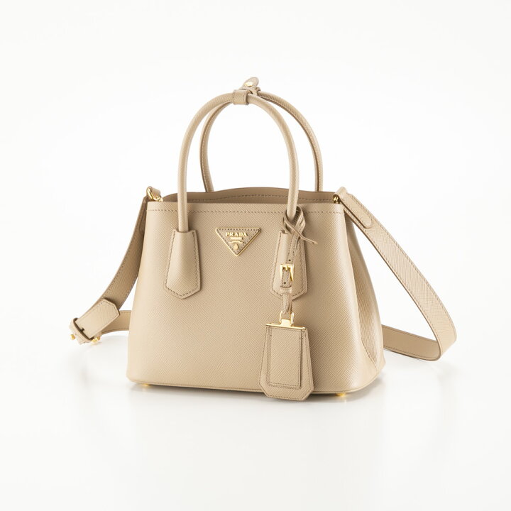 楽天市場】プラダ PRADA SAFFIANO CUIR ドゥーブレミニバッグ 1BG443  