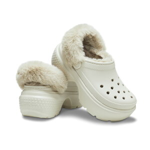 NbNX CROCS fB[XT_ STOMP LINED CLOG (STUCCO) 208546-160@ @tBbgnEX