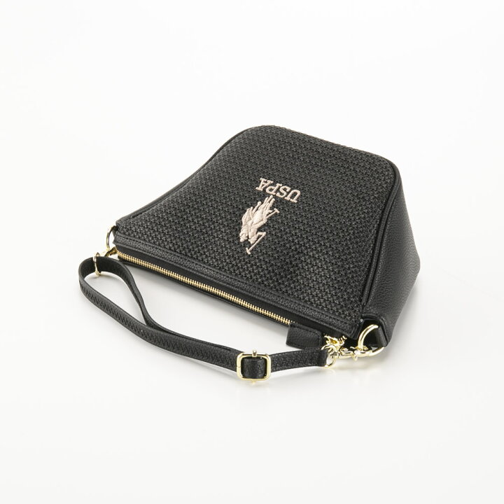 USPA ユーエスポロアッスン ハーフムーン ショルダーバッグ レザー 