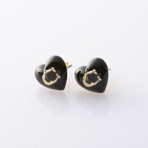 yubNtCf[Ԓ|Cg10{zR[` COACH sAX RESIN HEART C STUD EARRING 37422706 GLD001@ @tBbgnEX