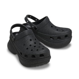クロックス CROCS レディースサンダル ベイ グリッター クロッグ CLASSIC BAE GLITTER CLOG 207261-001　 　フィットハウス