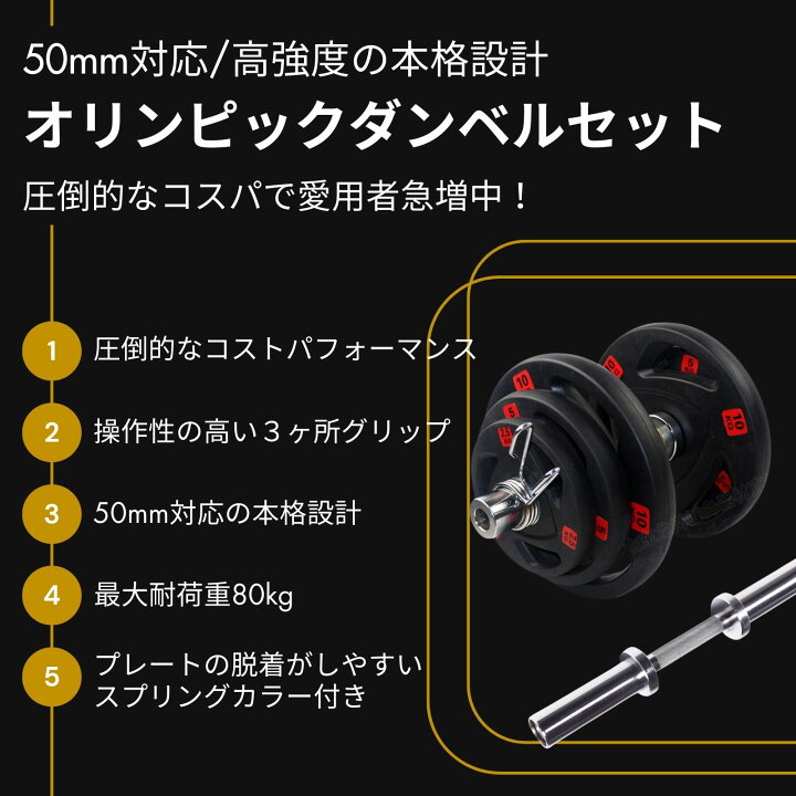 楽天市場】□パーソナルジムに続々導入□ラバー ダンベル43KGセット 