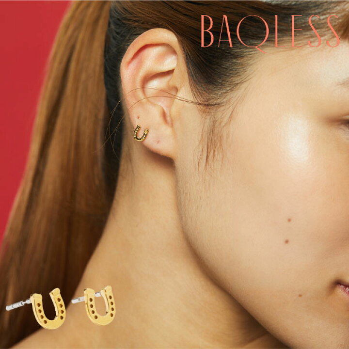楽天市場】Baqless バックレス ピアス ゴールド ホース Amity Alina 