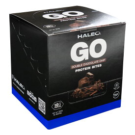 HALEO GO ハレオゴー プロテインバイツ（ダブルチョコレートチップ）1ケース(12個入り) [HALEO] ミルクプロテイン10g 食物繊維 スナック デザート ギルトフリー