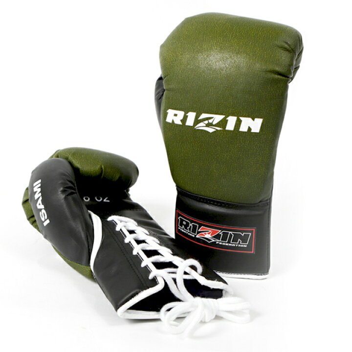 楽天市場】イサミ RIZINキック用グローブ [ISAMI] グリーン 8oz 格闘技 