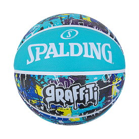 バスケットボール [スポルディング SPALDING] グラフィティ ブルー 6号球 女子 バスケ 部活 練習 試合 社会人バスケ アウトドア