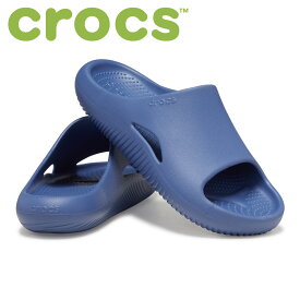 クロックス メロウ スライド ビジュー ブルー (23～27cm) Mellow Slide [crocs] ストレスリリーフサンダル 休息 リカバリー ※返品・交換不可セール商品
