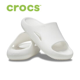 クロックス メロウ スライド ホワイト (23～28cm) Mellow Slide [crocs] ストレスリリーフサンダル 休息 リカバリー ※返品・交換不可セール商品