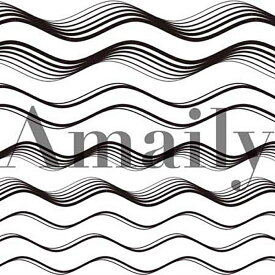【クリアランスセール】Amaily アメイリー ネイルシール ウェーブ 黒 【No.5-23】 ネイルデザイン セルフネイル 夏 秋 冬 ネイル