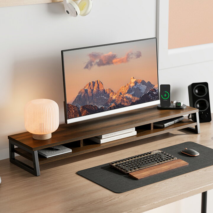 デスクシェルフ desk shelf モニター台 匂わせる