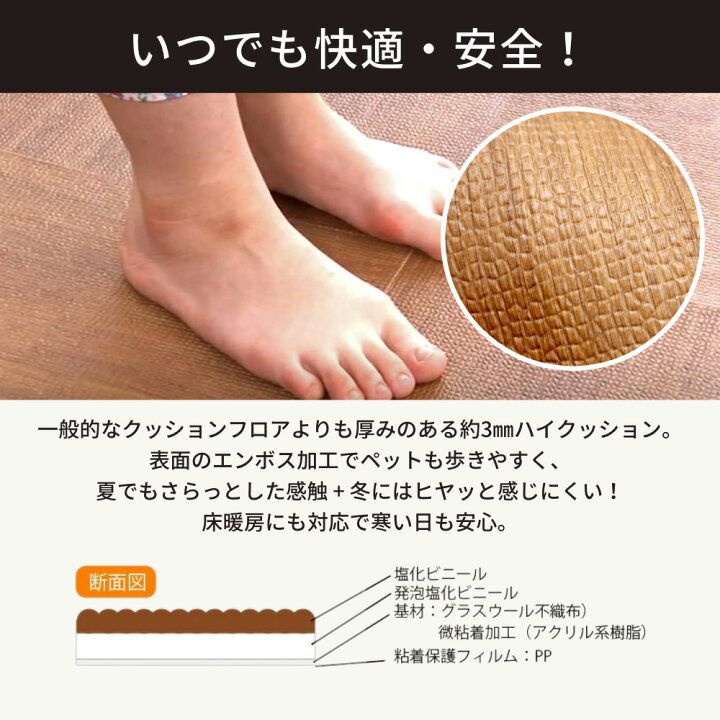 楽天市場 貼ってはがせるフロアパネル 45 45cm 微粘着 同色8枚セット 4枚入 2 ペット 犬猫 クッションフロア 木目 玄関 フロアタイル タイルマット ビニール 子供部屋 プレイマット 床暖対応 ペットガーデン紀三井寺