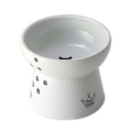猫壱ハッピーダイニング脚付フードボウルL【猫用/お皿/食器/フードボール/フードディッシュ/磁器製】【電子レンジ/食洗機対応】
