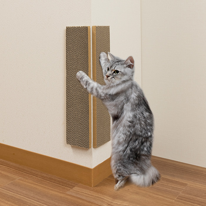 激安超特価 壁を傷めない のり跡が残らない 吸着コーナーにも貼れる猫のつめとぎ 段ボール 壁に貼れる ダンボール 日本 賃貸