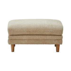 オットマン スツール おしゃれ 北欧 一人掛け 脚付き シンプル ファブリック 布張り 足置き フットレスト ベンチソファ 幅80cm 長方形 木脚 腰掛け ブラック アイボリー リビング 玄関 寝室