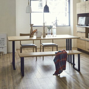 【全商品に使える2%offクーポンあり!!】 ダイニングテーブルセット 4人掛け 幅180cm おしゃれ 北欧 ダイニングセット ダイニングテーブル 木製 ベンチ オーク ダイニングチェア 無垢材 開梱設