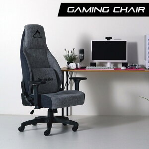 【10/24 20:00〜 全商品ポイント2倍!!】 ゲーミングチェア パソコンチェア おしゃれ ハイバック ファブリック 座面 広め ワイド あぐら 可動式アームレスト リクライニング ロッキング ランバー