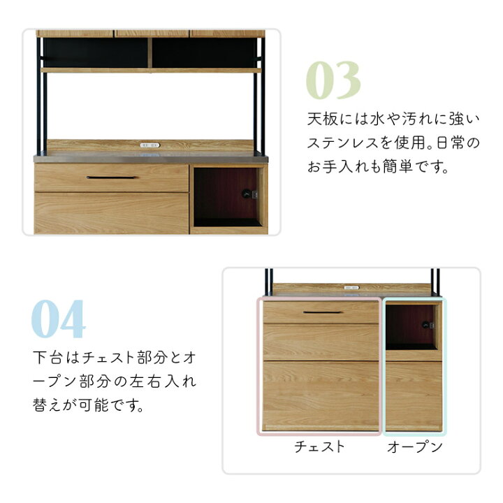 楽天市場】【全商品に使える☆11%offクーポン!!】 キッチンボード 幅 