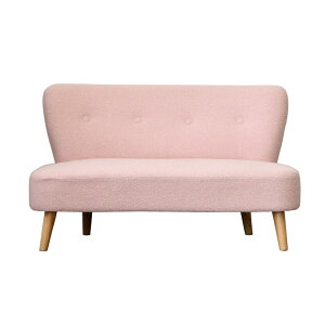 コンパクト ソファ 2人掛け 二人掛けソファ 幅120cm かわいい おしゃれ くすみカラー カフェ風 肘掛けなし 脚付き 木脚 2人掛けソファー ピンク グリーン ホワイト シンプル 一人暮らし お掃除