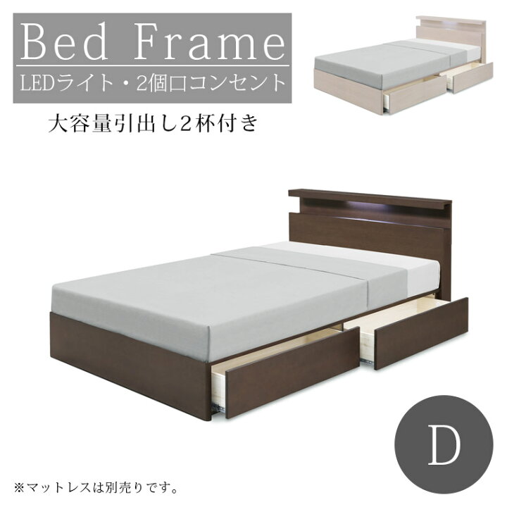 楽天市場】【最大1500円offクーポンあり!!】 ダブルベッド フレーム 