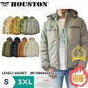 【スーパーSALE7，8，9日限定20％OFFクーポン★】 【再入荷★】ミリタリージャケット メンズ アウター LEVEL7 ヒューストン | S~3XL 全8色 大きいサイズ ブランド フード アメカジ シンサレート エコワックス メンズファッション