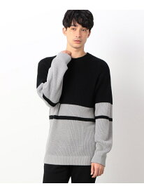 【SALE／40%OFF】片畦クルーネックプルオーバー COMME CA ISM コムサイズム トップス ニット ブラック ホワイト カーキ【RBA_E】[Rakuten Fashion]