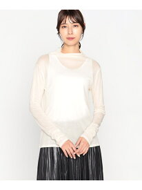 シアートップス COMME CA ISM コムサイズム トップス カットソー・Tシャツ ホワイト ブラック[Rakuten Fashion]
